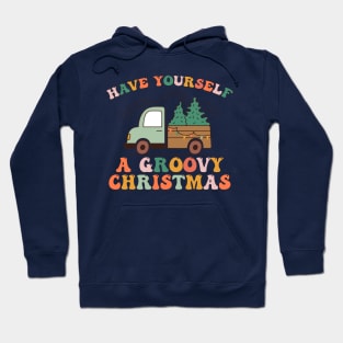 Groovy Christmas Truck Hoodie